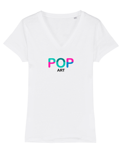 POP ART  Organic V-Neck T-Shirt