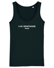 Load image into Gallery viewer, 5 AV. MONTAIGNE PARIS Black Tank Top