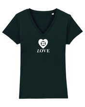 Load image into Gallery viewer, LOVE in WHITE Organic V-Neck