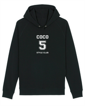 Load image into Gallery viewer, COCO chanel 5 STYLE CLUB Black Hoodie