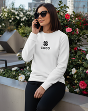 Load image into Gallery viewer, COCO chanel CAMELLIA White Sweatshirt