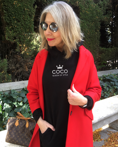 COCO, QUEEN OF STYLE Black Hoodie