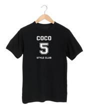 Load image into Gallery viewer, COCO 5 STYLE CLUB Black T-Shirt