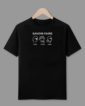 Load image into Gallery viewer, SAVOIR-FAIRE: YVES, COCO AND KARL Black T-Shirt