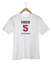 Load image into Gallery viewer, COCO 5 STYLE CLUB BORDEAUX EDITION White T-Shirt