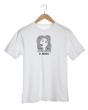 Load image into Gallery viewer, KATE MOSS CUBIST PORTRAIT White T-Shirt