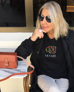 LE CAFÉ Black Sweatshirt