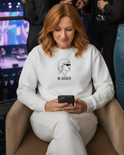 Load image into Gallery viewer, MICK JAGGER SILHOUETTE White Sweatshirt