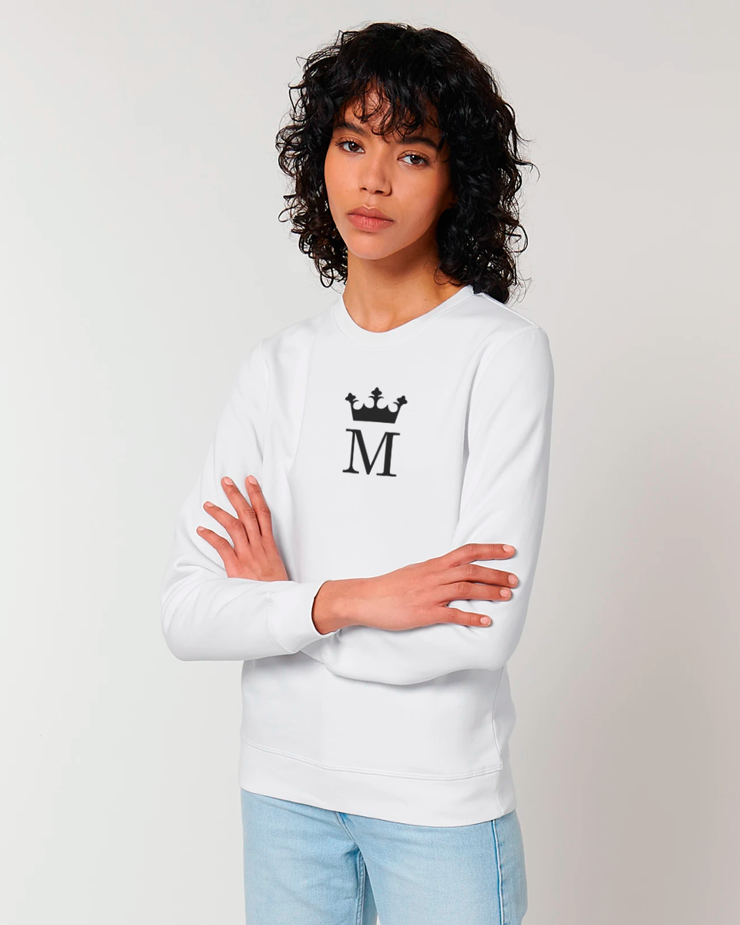 M ROYAL MONOGRAM White Sweatshirt