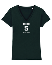 Load image into Gallery viewer, COCO 5 STYLE CLUB Black V-Neck