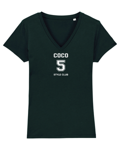 COCO 5 STYLE CLUB Black V-Neck