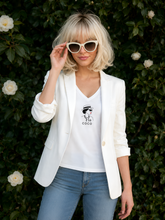 Load image into Gallery viewer, COCO CHANEL | The White V-Neck