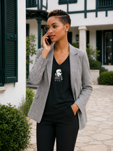Load image into Gallery viewer, KARL LAGERFELD | THE THINKER | The Black Organic V-Neck