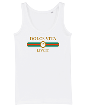 Load image into Gallery viewer, DOLCE VITA  Organic Tank Top White T-Shirt