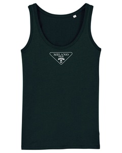 MILANO | ITALIA  Organic Tank Top Black T-Shirt