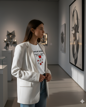 Load image into Gallery viewer, AMOUR DRONE IN KEITH HARING STYLE White T-Shirt