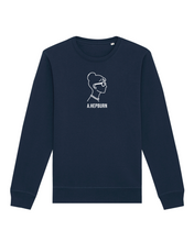 Load image into Gallery viewer, AUDREY HEPBURN SILHOUETTE Blue Navy Sweatshirt