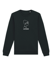 Load image into Gallery viewer, AUDREY-HEPBURN-SILHOUETTE-BLACK-SWEATSHIRT