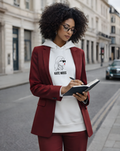 Load image into Gallery viewer, KATE MOSS SILHOUETTE  White Hoodie