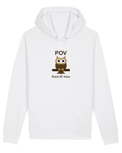 THE POINT OF VIEW OF THE OWL White Hoodie