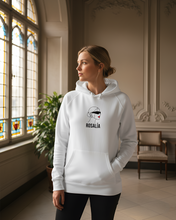 Load image into Gallery viewer, ROSALIA LUX SINGER WHITE HOODIE
