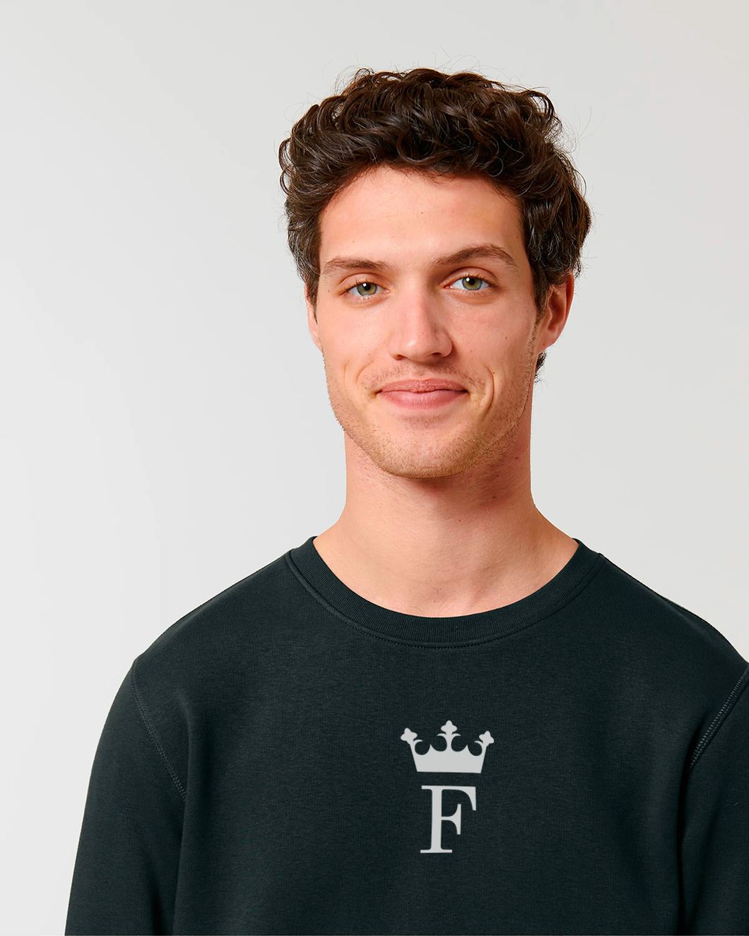 F ROYAL MONOGRAM Black Sweatshirt