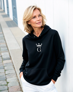 G ROYAL MONOGRAM Black Hoodie