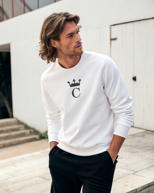 C ROYAL MONOGRAM White Sweatshirt