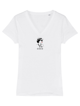 Load image into Gallery viewer, COCO CHANEL | The White V-Neck