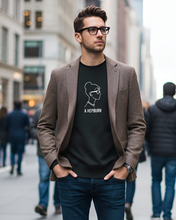 Load image into Gallery viewer, AUDREY-HEPBURN-SILHOUETTE-BLACK-SWEATSHIRT