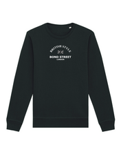 Load image into Gallery viewer, BOND STREET, LONDON Black Sweatshirt