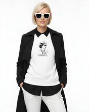 Load image into Gallery viewer, COCO CHANEL STYLE ICON  White Sweatshirt