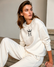 Load image into Gallery viewer, H ROYAL MONOGRAM White Sweatshirt