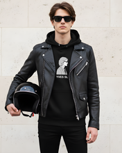 Load image into Gallery viewer, YVES SAINT LAURENT SILHOUETTE Black Hoodie