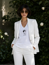 Load image into Gallery viewer, COCO CHANEL | The White V-Neck