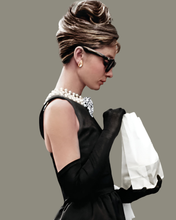 Load image into Gallery viewer, AUDREY HEPBURN SILHOUETTE Blue Navy Sweatshirt