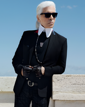 Load image into Gallery viewer, KARL LAGERFELD (THE THINKER) SILHOUETTE Black Hoodie