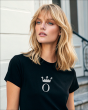 Load image into Gallery viewer, O ROYAL MONOGRAM Black T-Shirt