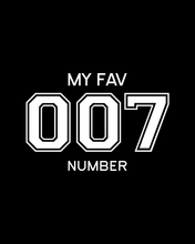 Load image into Gallery viewer, 007 MY FAV NUMBER