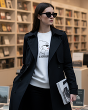Load image into Gallery viewer, AUDREY HEPBURN SILHOUETTE White Sweatshirt