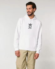 Load image into Gallery viewer, M ROYAL MONOGRAM White Hoodie