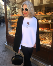 Load image into Gallery viewer, COCO SMALL LOGO IN HOT CHOCOLATE White Sweatshirt