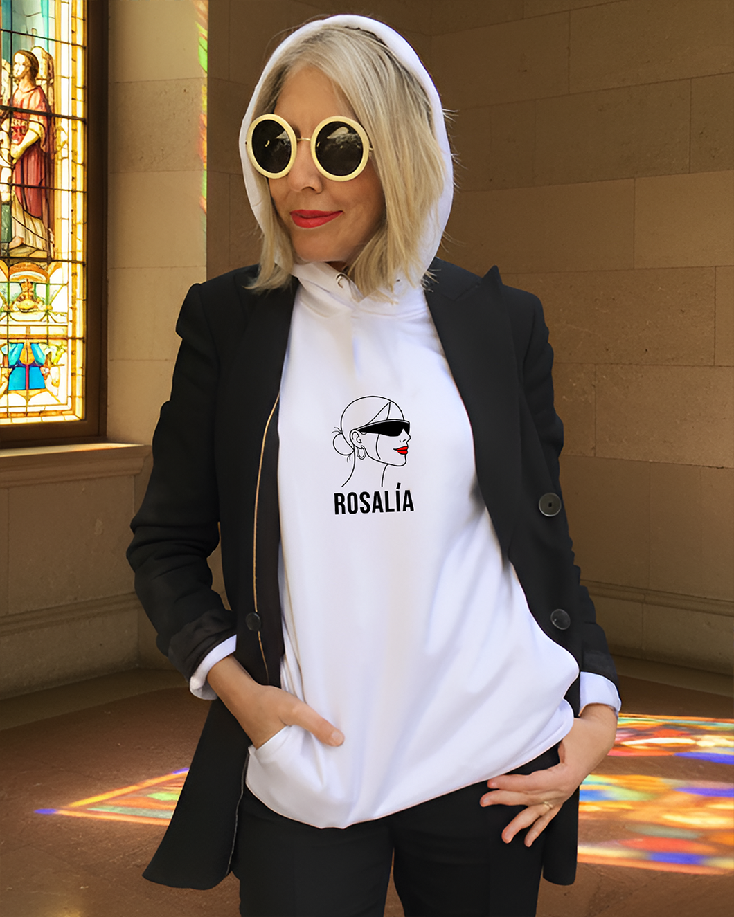 ROSALÍA SILHOUETTE White Hoodie