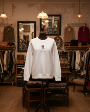 Load image into Gallery viewer, COCO SMALL LOGO IN HOT CHOCOLATE White Sweatshirt