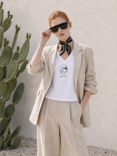 Load image into Gallery viewer, MICK JAGGER | The White Organic V-Neck