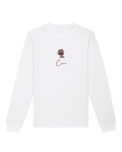 Load image into Gallery viewer, COCO SMALL LOGO IN HOT CHOCOLATE White Sweatshirt