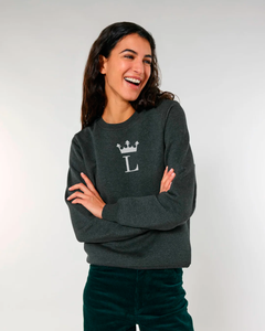 L ROYAL MONOGRAM Black Sweatshirt