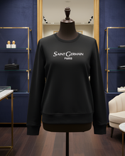 Load image into Gallery viewer, SAINT LAURENT GERMAIN PARIS Black Sweatshirt