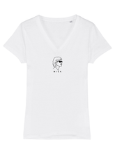 Load image into Gallery viewer, MICK JAGGER | The White Organic V-Neck