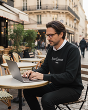 Load image into Gallery viewer, SAINT LAURENT GERMAIN PARIS Black Sweatshirt